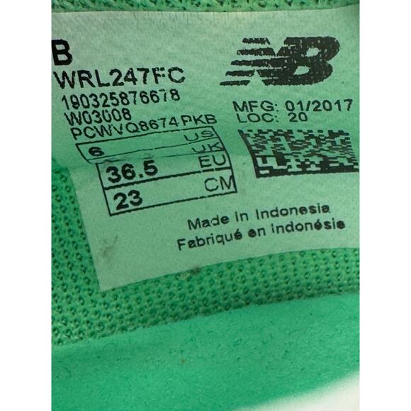 New Balance WRL247FC Classic Silver Sport Lifestyle Shoes SNEAKERS women's US 6 - Picture 6 of 9